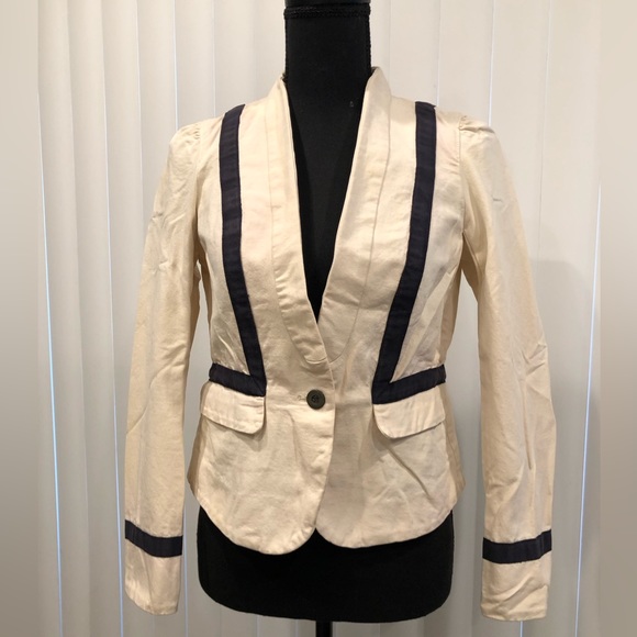 Loft Petite Cotton Blazer Coat Size 2P - Picture 1 of 16